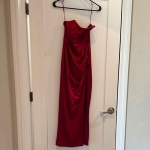 Vici One Shoulder Red Dress